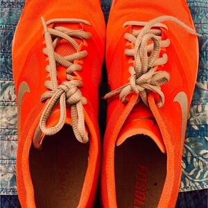 Bright Orange Nike Athletic Shoes